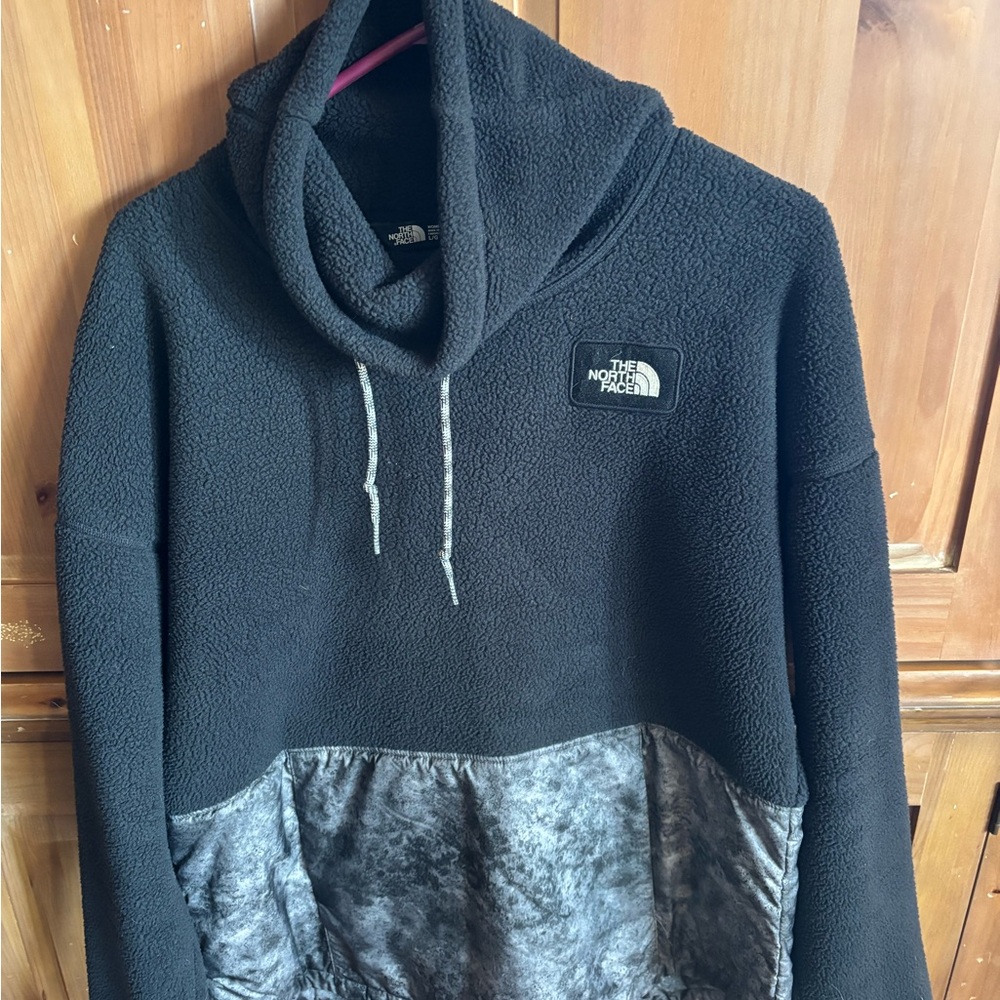 The North Face Black and Gray Turtleneck Sweater